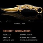 Vividstill 3D Dragon Folding Pocket Knife