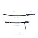Towatiwe Authentic Japanese Katana Sword - Exquisite Craftsmanship Real Katana, High Toughness katanas (1060 Purple)