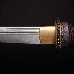 SV Mini Katana Samurai Sword Tanto Japanese Little Samurai Short Sword 1045 Medium Carbon Steel Full Tang Hand Forged Sharp 16.53 Inch Black