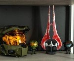 Halo Infinite Red Energy Sword Bloodblade Replica LED Mood Light Exclusive | Nightstand Table Lamp For Bedroom, Desk | Home Decor Room Essentials | Video Game Gifts And Collectibles | 14 Inches