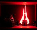Halo Infinite Red Energy Sword Bloodblade Replica LED Mood Light Exclusive | Nightstand Table Lamp For Bedroom, Desk | Home Decor Room Essentials | Video Game Gifts And Collectibles | 14 Inches