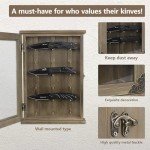 Wooden Knife Display Case-Pocket Knife Shadow Box-Knife Cases for Collections On The Wall