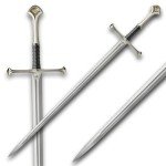United Cutlery King Elendil's Narsil Sword | Licensed Lord of the Rings Movie Replica | 24K Gold Plated Fittings | Certificate of Authenticity