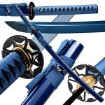 Traditional Heat/Clay Tempered Hand Forged | Real 1060/1095 T10 high Carbon Steel | Practical Authentic Japanese Samurai | Full Tang (Iron Tsuba)