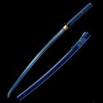 Traditional Heat/Clay Tempered Hand Forged | Real 1060/1095 T10 high Carbon Steel | Practical Authentic Japanese Samurai | Full Tang (Iron Tsuba)