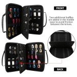 Knife Display Case,62 Slots Knife Case,Knife Storage,Butterfly Knives Storage Organizer,Pocket Knives Collection Protector Butterfly Knives Case For Survival Tactical Outdoor EDC Mini Knife (Black)