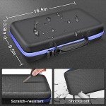 Knife Display Case for 66+ Pocket Knives, Butterfly Knife Storage Box, Folding Knives Organizer Holder, Knives Collection Protector for Survival, Tactical, Outdoor, EDC Mini Knife (Bag Only) - Blue
