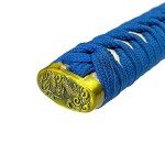 Bishamon 42 1/2" Samurai Sword Carbon Blade Dragon Scabbard in a Variety of Colors to Choose from Also Comes with a Wooden Stand