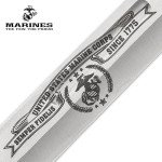 United Cutlery USMC Tribute Combat Knife with Leather Sheath | Officially Licensed | Stainless Steel Blade | Stacked Leather Handle | Perfect for Historical Knife Collectors | Overall 12 1/4”