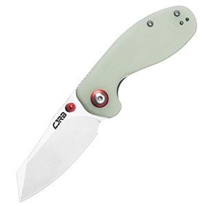 CJRB Maileah Pocket Knife with 2.39’’ AR-RPM9 Powder Steel Blade Folding Knife with G10 Handle Tactical Knife EDC Knife Pocket Knife for Men Ideal for Outdoor Survival Camping Hunting, 1918 Natural Green
