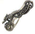 7" Stainless Steel Dragon Design Folding Knife