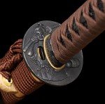 BOHIHYU Samurai Katana Sword - Handmade Japanese Katana with 1060/1095/Damascus/T10 Steel, Alloy Tsuba & Solid Wood Handle - Full Tang Sharp Blade for Martial Arts, Collection, Display