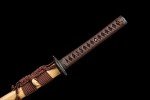 BOHIHYU Samurai Katana Sword - Handmade Japanese Katana with 1060/1095/Damascus/T10 Steel, Alloy Tsuba & Solid Wood Handle - Full Tang Sharp Blade for Martial Arts, Collection, Display