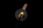 BOHIHYU Samurai Katana Sword - Handmade Japanese Katana with 1060/1095/Damascus/T10 Steel, Alloy Tsuba & Solid Wood Handle - Full Tang Sharp Blade for Martial Arts, Collection, Display