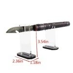 LITAITAI 4Pcs Knife Display Stand ,Acrylic Knife Holder Collector ,Knives Extendable blade holder, Single Knife Holder for Home Decor (clear bottom)