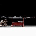 BJDJ Katana Sword Samurai Real Metal Samurai Samurai Real Yuan Quantang Samurai Samurai Hand-Polished Sharp and Domineering Tiger Head Handle