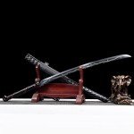 BJDJ Katana Sword Samurai Real Metal Samurai Samurai Real Yuan Quantang Samurai Samurai Hand-Polished Sharp and Domineering Tiger Head Handle