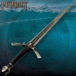 The Hobbit Morgul Dagger Blade Of The Nazgul | Stainless Steel Blade | Leather-Wrapped Grip | Solid Metal Hilt | Includes Wooden Wall Display | Certificate Of Authenticity
