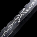 BJDJ Katana Sword Samurai Real Metal Samurai Samurai Real Yuan Quantang Samurai Samurai Hand-Polished Sharp and Domineering Tiger Head Handle