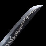 BJDJ Katana Sword Samurai Real Metal Samurai Samurai Real Yuan Quantang Samurai Samurai Hand-Polished Sharp and Domineering Tiger Head Handle