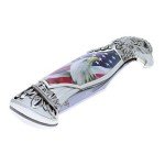 Patriotic Bald Eagle Folding Pocket Knife, 8
