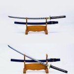 Kamaiwo-1045/1060 Clay Tempering high Carbon Steel Hademade Heat Tempered Full Handmade Hand Forged Japanese Katana Authentic ，Full Tang,Functional,Practical Blue