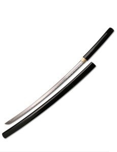 Handmade Japanese Shirasaya Samurai Katana Sharp Sword High Carbon Steel Blade (High Carbon Steel, Black)