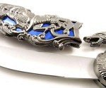 Fantasy Dragon Blade Knife – 10" Deep Blue