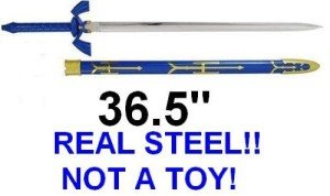 Legendary Link Master Sword of Time - Real Carbon Steel Version