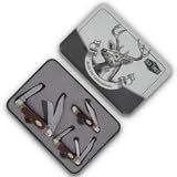 Old Timer Schrade 3-Folder Combo with Saw Cut Handles & Gift Tin