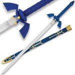 Zelda Master Sword with Scabbard | Sword of Link | 26 1/2" Stainless Steel Blade | 36" Overall Length | ABS Handle and Scabbard | Iconic Video Game Replica