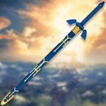 Zelda Master Sword with Scabbard | Sword of Link | 26 1/2" Stainless Steel Blade | 36" Overall Length | ABS Handle and Scabbard | Iconic Video Game Replica