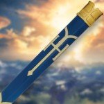 Zelda Master Sword with Scabbard | Sword of Link | 26 1/2" Stainless Steel Blade | 36" Overall Length | ABS Handle and Scabbard | Iconic Video Game Replica