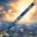 Zelda Master Sword with Scabbard | Sword of Link | 26 1/2" Stainless Steel Blade | 36" Overall Length | ABS Handle and Scabbard | Iconic Video Game Replica