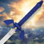 Zelda Master Sword with Scabbard | Sword of Link | 26 1/2" Stainless Steel Blade | 36" Overall Length | ABS Handle and Scabbard | Iconic Video Game Replica