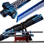 High Carbon Steel Chinese Sword Tang Dynasty Dao Straight Blade Dragon Pattern Sheath