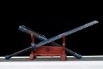 High Carbon Steel Chinese Sword Tang Dynasty Dao Straight Blade Dragon Pattern Sheath