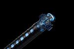 High Carbon Steel Chinese Sword Tang Dynasty Dao Straight Blade Dragon Pattern Sheath