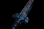 High Carbon Steel Chinese Sword Tang Dynasty Dao Straight Blade Dragon Pattern Sheath