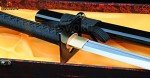 Lyuesword Japanese Handmade Samurai Folded Steel Full Tang Ninja Sword Battle Ready