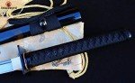 Lyuesword Japanese Handmade Samurai Folded Steel Full Tang Ninja Sword Battle Ready