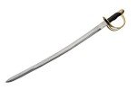 SZCO 27” Cavalry Saber Sword - Carbon Steel Blade Medieval Sword, Fencing Sword with Brass Guard and Pommel - Replica Swords for Adults & Collectors