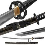Wuton Real Katana Sword Sharp 40.55inch Samurai Sword Real Full Tang Authentic Japanese Sword Handforged 1060 High Carbon Steels Display Collection Gift