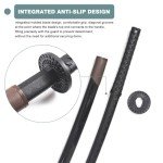 BJDJ Katana Sword high Toughness Polypropylene Performing Training (41") Black Katana Practice Scabbard Cosplay Aikido (Black)