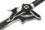 Sword Valley SAO Elucidator - 109 cm/42.9" - Blade Carving Rune Symbols - Carbon Steel Blade - Hand Forged with Exquisite Details - Cosplay Prop Anime Sword- Suitable for Collection