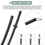 BJDJ Katana Sword high Toughness Polypropylene Performing Training (41") Black Katana Practice Scabbard Cosplay Aikido (Black)