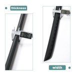 BJDJ Katana Sword high Toughness Polypropylene Performing Training (41") Black Katana Practice Scabbard Cosplay Aikido (Black)