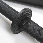BJDJ Katana Sword high Toughness Polypropylene Performing Training (41") Black Katana Practice Scabbard Cosplay Aikido (Black)