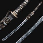 ANATAK Handmade Katana,Japanese Samurai Sword Katana,Damascus Steel,T10 High Carbon Steel Clay Tempered,Full Tang,Razor Sharp,40.5-Inch (Dragon6-Damascus Hammer Back)