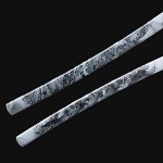 ANATAK Handmade Katana,Japanese Samurai Sword Katana,Damascus Steel,T10 High Carbon Steel Clay Tempered,Full Tang,Razor Sharp,40.5-Inch (Dragon6-Damascus Hammer Back)
